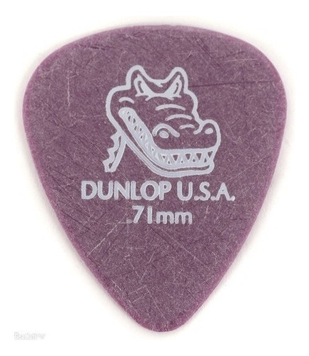 36 Plumillas Dunlop Gator Grip 0.71 Vio 417b.71 Color Morado