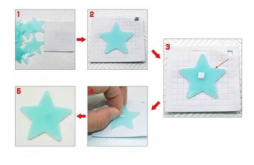 Imagen 6 de 7 de Estrellas Fluorescentes 50 Brillan Oscuridad Brillo Ohmyshop