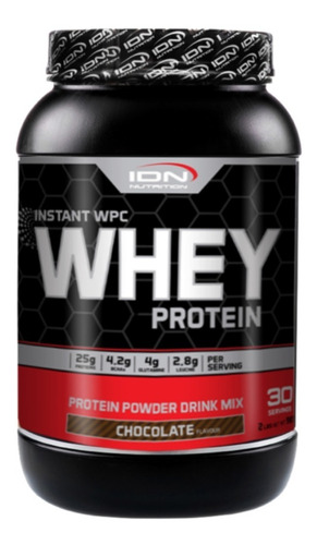 Imagen 1 de 3 de Whey Protein 100% 2lbs Idn Nutrition