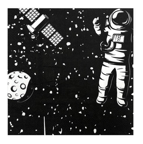 Servilleta Espacio Astronauta X 20 Unidades (33x33) Cotillón