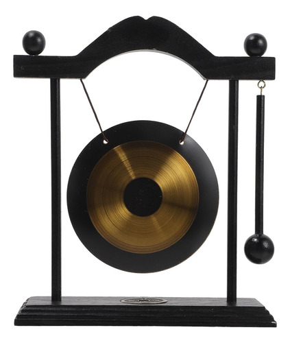 Juego De Gong De Latón Para Escritorio Con Soporte Y Mazo Fe