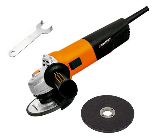 Amoladora angular Lüsqtoff AML1010-8 de 50 Hz color naranja 1010 W 220 V + accesorio