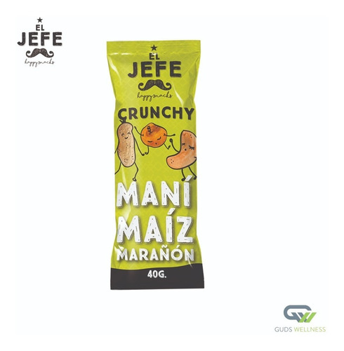 El Jefe Snack Crunchy De Maní, Maíz Y Merey 40gr Caja X 12