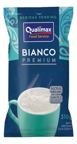 Leite Em Pó Sem Açúcar Bianco Premium Qualimax Vending 510g