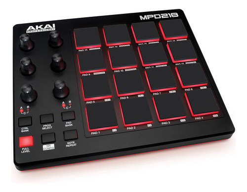 Controlador Midi Drum Pad - Akai Professional Mpd218