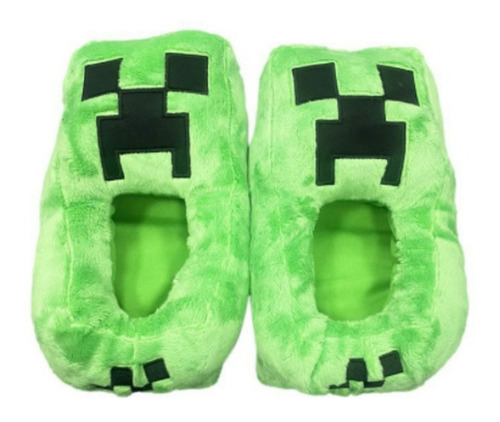 Chinelos Infantis De Algodão Minecraft Sapatos De Algodão Pa