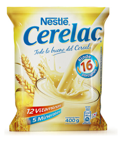 Cerelac Nestle 4 Porciones Bolsa 100gr
