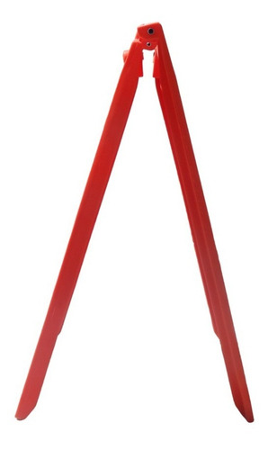 Cavalete Parede Dupla Kteli Plástico Vermelho Dobravel 3 Un