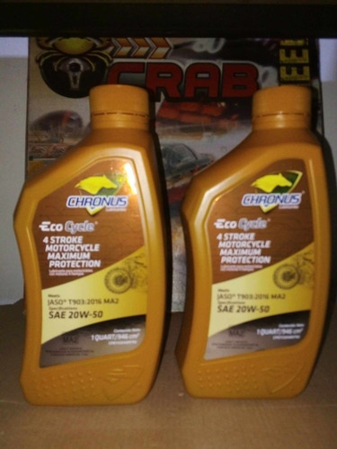 Aceite Chronus 20w50 Motor 4 Tiempo Moto Mineral Litro