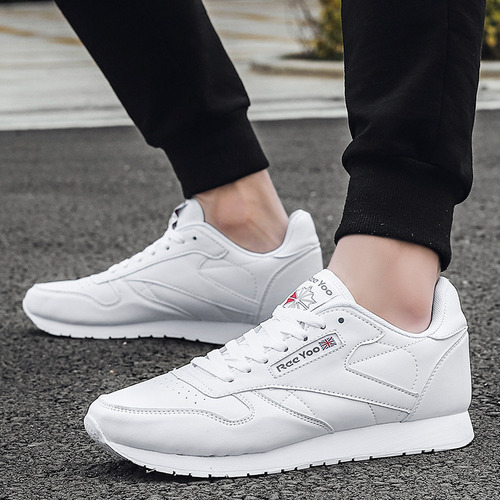 Foreign Trade Gran Talla 48 Pequeños Zapatos Blancos Para Hombre Y