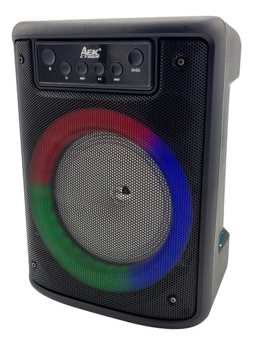 Parlante Portátil Rgb Bluetooth Sd Fm Usb 20w Aek Atrix® Color Negro