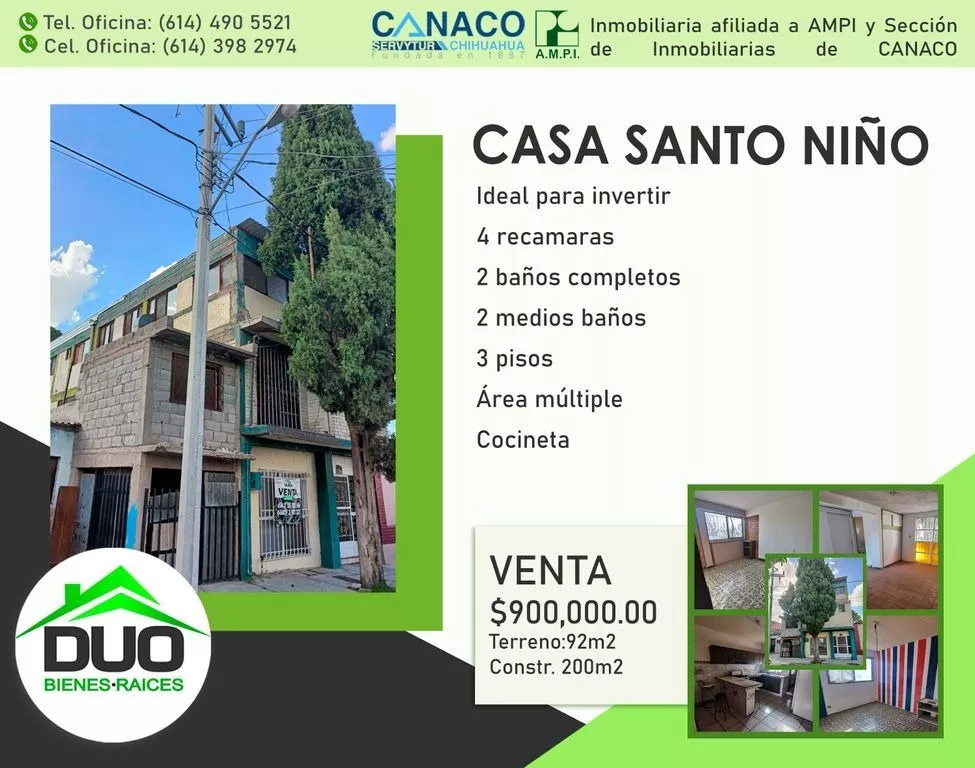Casa De Inversion Santo Niño En Venta