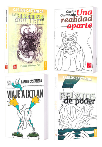 Enseñanzas Don Juan + Realidad + Ixtlán + Relatos (4 Libros)