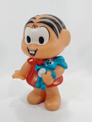 Boneca Mônica Com Sansão Abekas Antiga 18cm (Usado)