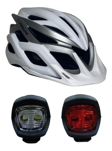 Capacete Ciclismo Absolute Wild Flash + Farol Absolute Jy320