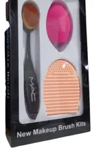 Comprar Maquillaje, Set Oval Brush + Limpiador De Cepillo + Esponja