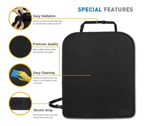 Imagen 5 de 7 de 2 Protectores De Respaldo Para Asiento De Coche.
