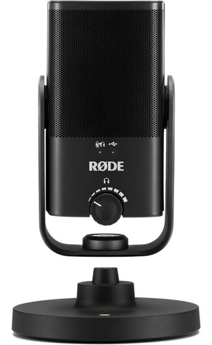 Micrófono Rode NT-USB Mini Condensador Cardioide color negro mate