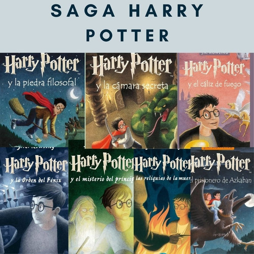 Saga Harry Potter (7 Libros - Tapa Dura) - J. K. Rowling- *
