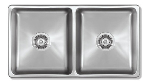 Imagen 1 de 3 de Bacha Acero Inoxidable Mi Pileta Doble Encastrable 786-e