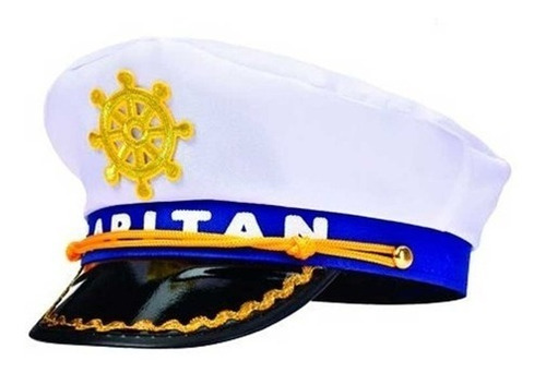 Gorro Capitan Marinero Cotillón Disfraz Cumpleaños Casamient