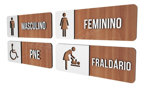 Imagem 2 de 2 de Kit Placas Para Restaurante Sinalização Hotel Buffet Bar