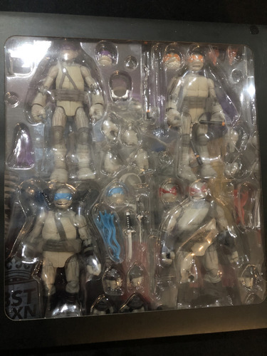 Bst Axn Tmnt Y Foot Soldier 4 Pack Turtles Ninja Tortugas (Usado)