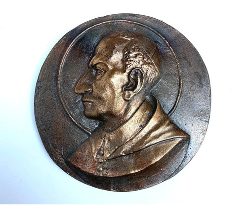 Santo Antonio Maria Claret - Medalhão Em Bronze