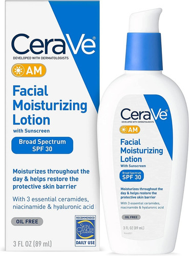 Crema Hidratante Cerave Facial Con Protector Solar Unisex