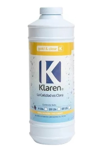 Clarificador Gold And Clear 1 Gal Klaren Piscinas Albercas