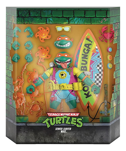 Super7 - Tmnt Tortugas Ninja Ultimates - Sewer Surfer Mike