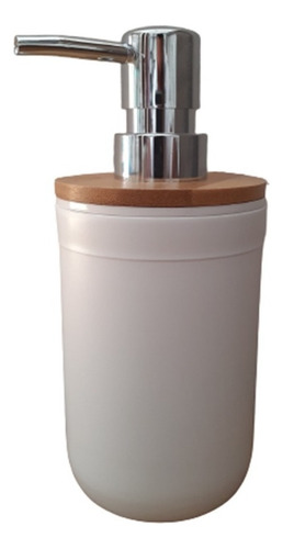 Imagen 1 de 7 de Dispenser, Dosificador De Detergente Jabón Liquido Bambú