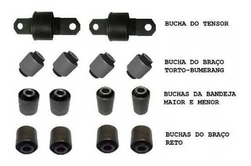 Jogo Buchas Suspensão Traseira Ford Focus 1999 A 2012