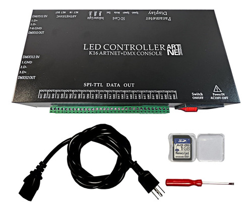 Canria Controlador Led De Consola K16 Artnet+dmx, Control De