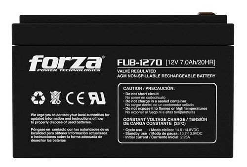 Forza Fub-1270 - Batería - 12v - 7 Ah