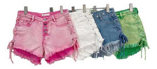 Short Jean Elasticado Oz3038 Lindos Colores