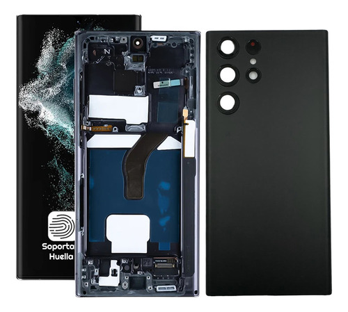 Pantalla Display Para Samsung S22 Ultra S908 C/marco + Tapa