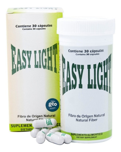 Easy Figure Light Fibra De Origen Natural 30 Caps Sabor Sin Sabor