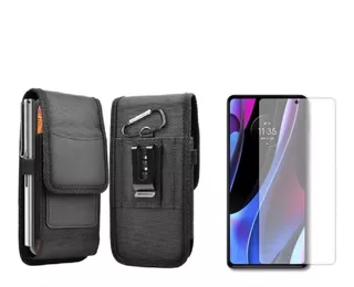 Funda Para Samsung Cinturon + Protector Templado De Pantalla