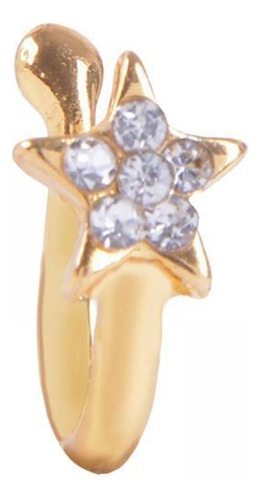 2 Encanto De Moda Anillo De Nariz De Cristal No Estrella De
