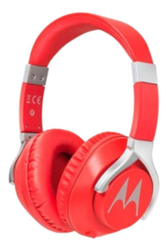 Auricular Motorola Pulse 200 Bass Rojo Con Cable Desmontable