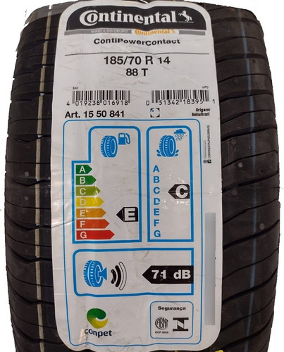 Pneu Continental Contipowercontact 185/70 R14 88 T