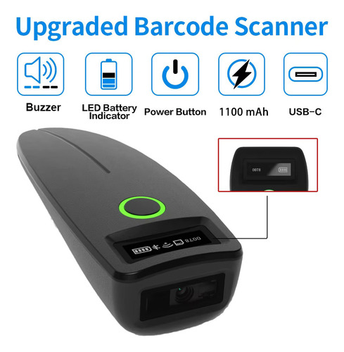 Leitor De Código De Barras Olpay Tdw7 Alfanumerico Bluetooth