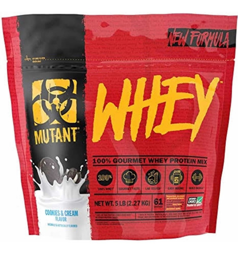 Proteina Mutant Whey 5 Lbs Sabor Triple Galletas Con Crema