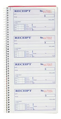 Adams Libro De Recibos De Dinero Y Alquiler, 2 Partes Sin