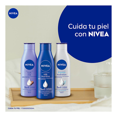 Crema Nivea Body Milk 100ml Hidratante Piel Seca