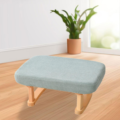 Reposapiés Pequeño, Taburete Otomano, Taburete Verde Claro
