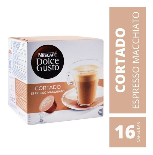 Imagen 1 de 7 de Capsulas Dolce Gusto Cortado Espresso Macchiato Nescafe X16