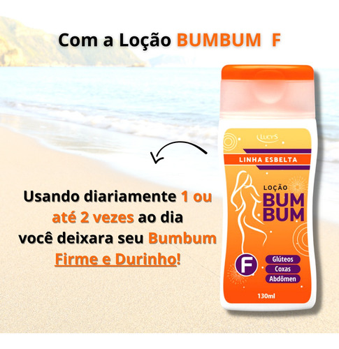 Loção Bumbum F Firma E Deixa O Bumbum Durinho Lucy's 120ml Toque De Pêssego