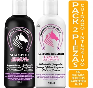 Shampoo Extracto Cola De Caballo + Acondicionador Argan-maca